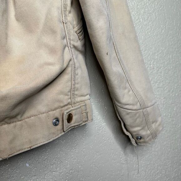 Vintage Carhartt Detroit Jacket Sun Faded Womens Small - Picture 7 of 9